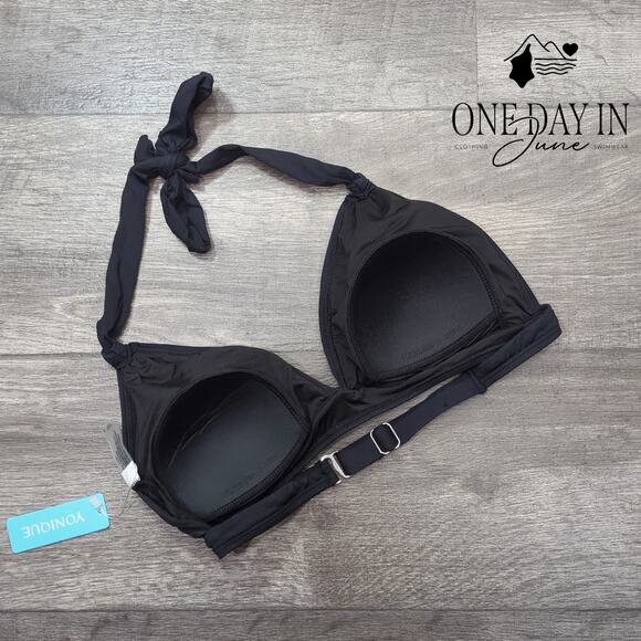 Yonique Halter Molded Cup Bikini Top Size S - Picture 4 of 4